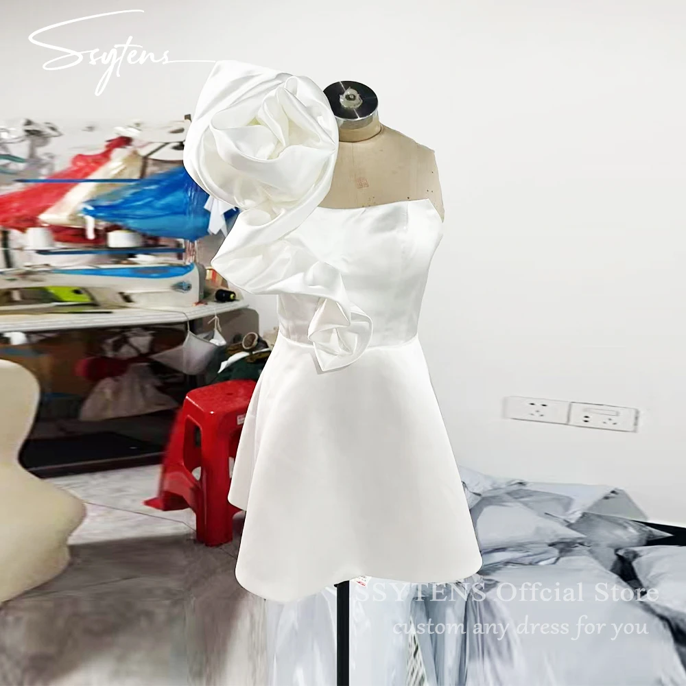 SSYTENS Elegant Ivory Short Wedding Dresses 3D Flowers A-Line Mini Prom Dresses Brides Sleeveless Formal Bridal Gowns Customized
SSYTENS Elegant Ivory Short Wedding Dresses 3D Flowers A-Line Mini Prom Dresses Brides Sleeveless Formal Bridal Gowns Customized