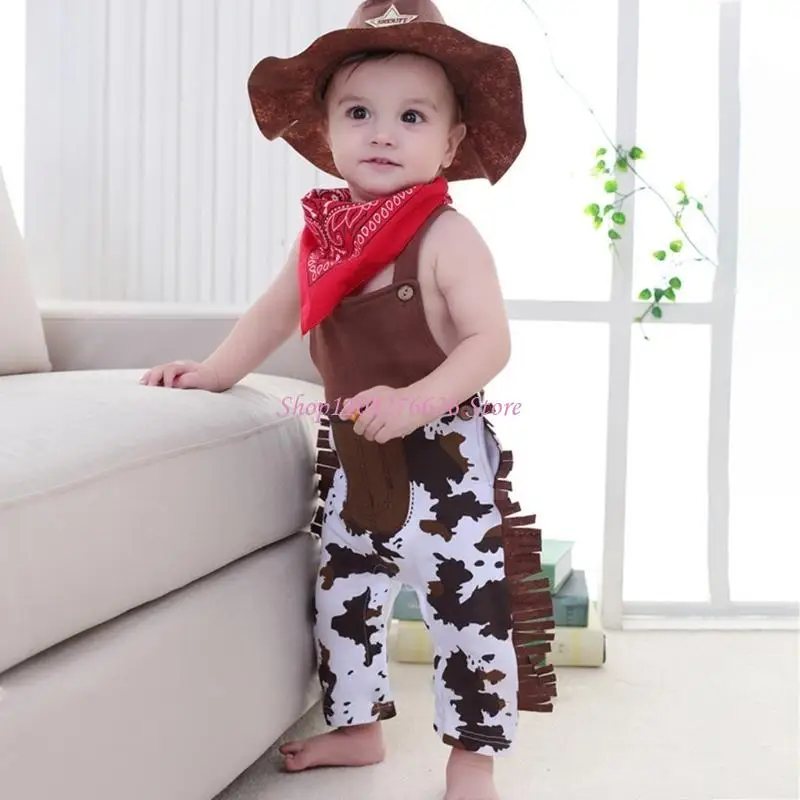 R6FD Baby Photography Props Cowboy Costume Hat Pants Scarf Birthday Party Photo Props
R6FD Baby Photography Props Cowboy Costume Hat Pants Scarf Birthday Party Photo Props