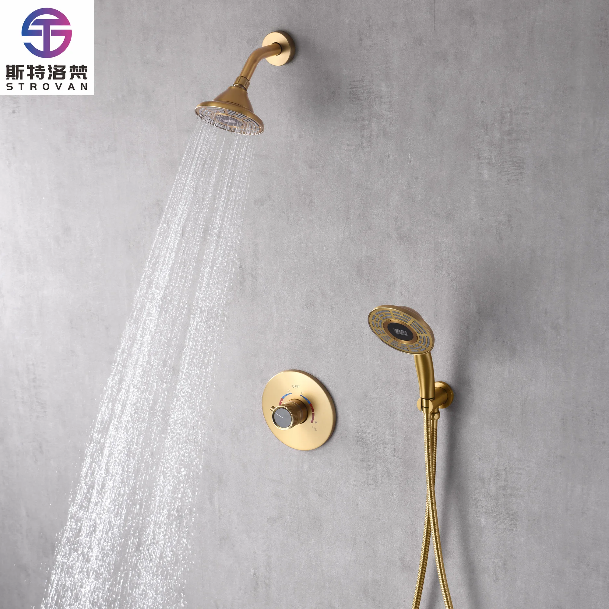 Brass Rainfall Concealed Hot and Cold Shower Faucet Metal Function Shower Set
Brass Rainfall Concealed Hot and Cold Shower Faucet Metal Function Shower Set