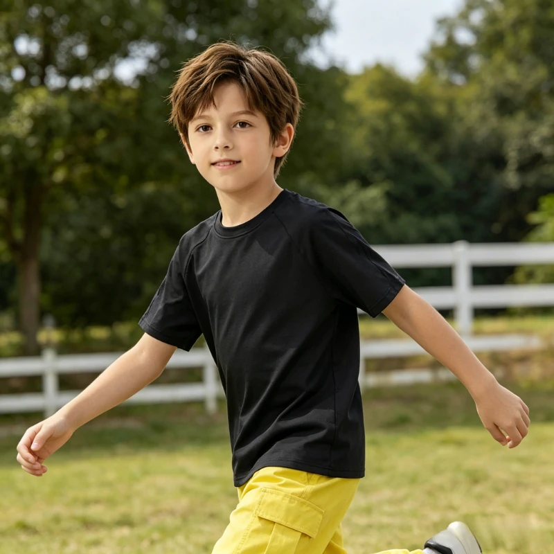 Big Boys Girls Quick Dry Raglan Tee Soft Skin Friendly Breathable Stretchy Sport Top Running Training School Outdoor T-Shirt
Big Boys Girls Quick Dry Raglan Tee Soft Skin Friendly Breathable Stretchy Sport Top Running Training School Outdoor T-Shirt