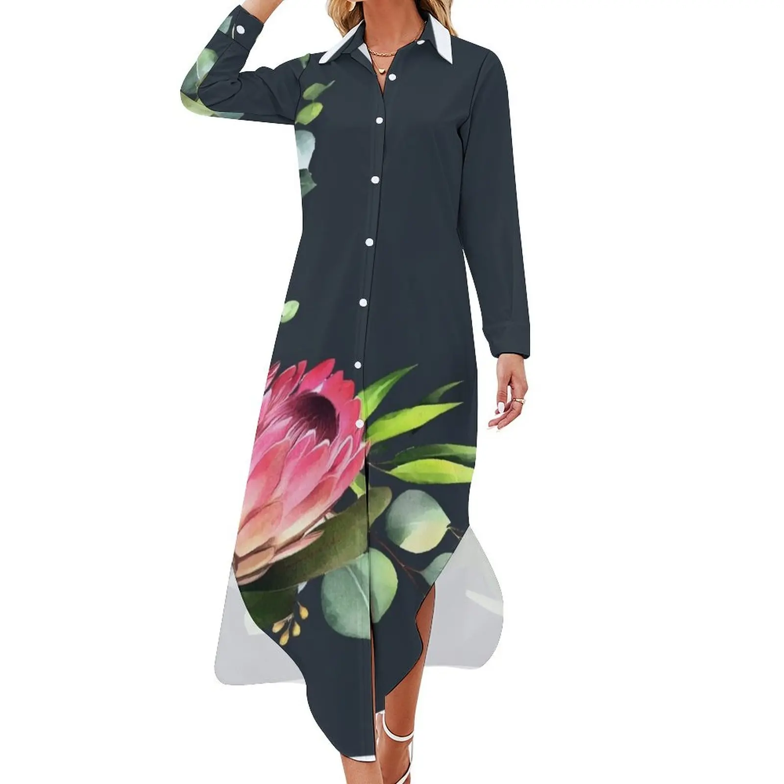 bush blue Long Sleeved Shirt Dress elegant women's dresses sale women dress Woman dresses
bush blue Long Sleeved Shirt Dress elegant women's dresses sale women dress Woman dresses