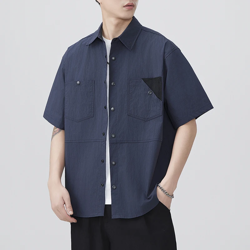 Outdoor Short Sleeve Shirt Men's Summer Streetwear Fashion Loose Casual Plus Size Cargo Shirts
Outdoor Short Sleeve Shirt Men's Summer Streetwear Fashion Loose Casual Plus Size Cargo Shirts