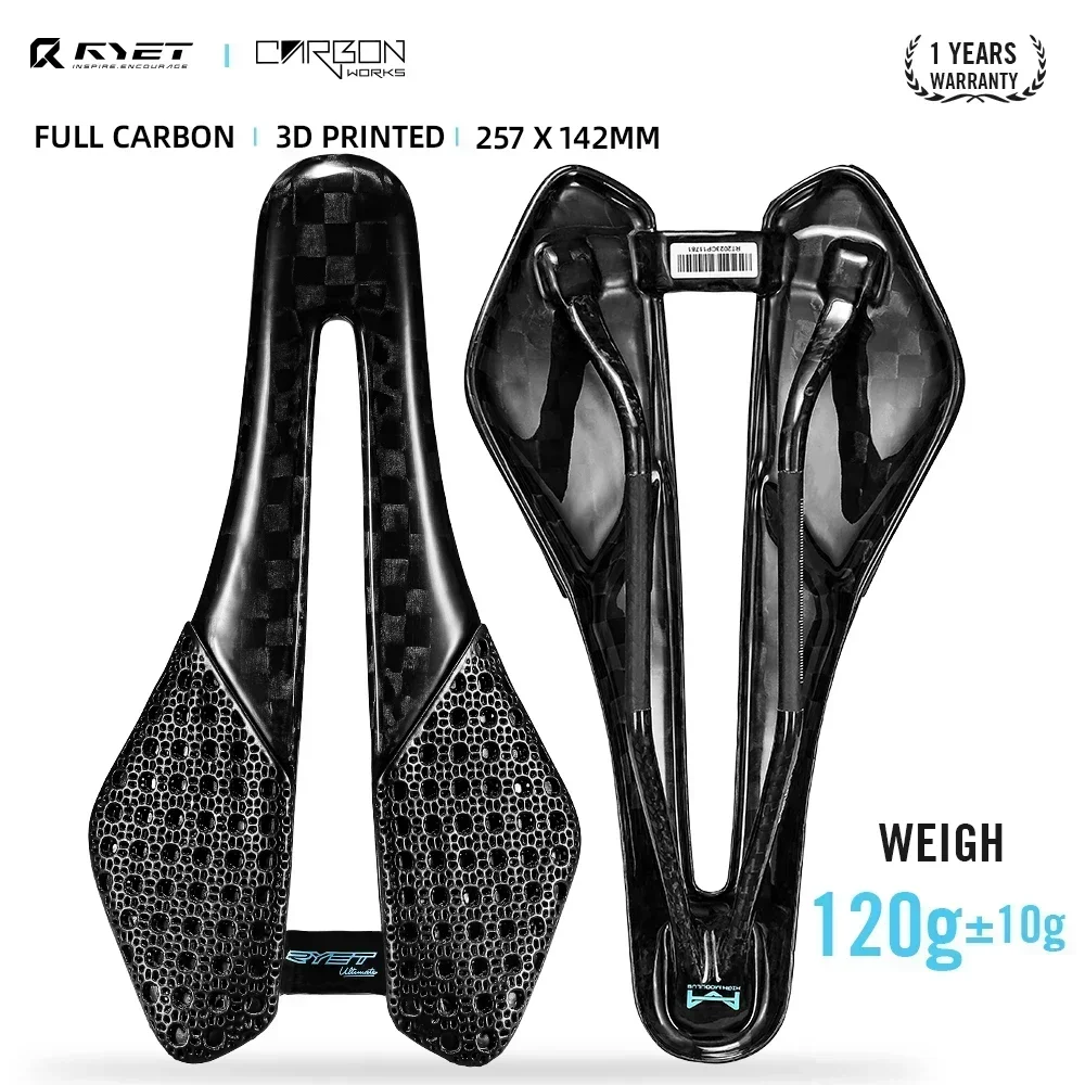 RYET Full Carbon 3D Printed Bike Saddle 12K PU Leather 7x9 mm 102g Oval Rail Seating Road MTB Gravel Triathlon Cycling Parts
RYET Full Carbon 3D Printed Bike Saddle 12K PU Leather 7x9 mm 102g Oval Rail Seating Road MTB Gravel Triathlon Cycling Parts