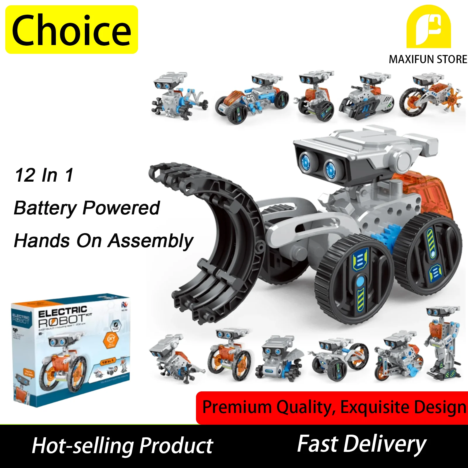 12 в 1, образовательная игрушка, сборный робот, электрический робот, комплект трансформируемого мультимоморфного робота, технология «сделай сам», игрушка в подарок для детей, игрушка
12 в 1, образовательная игрушка, сборный робот, электрический робот, комплект трансформируемого мультимоморфного робота, технология «сделай сам», игрушка в подарок для детей, игрушка