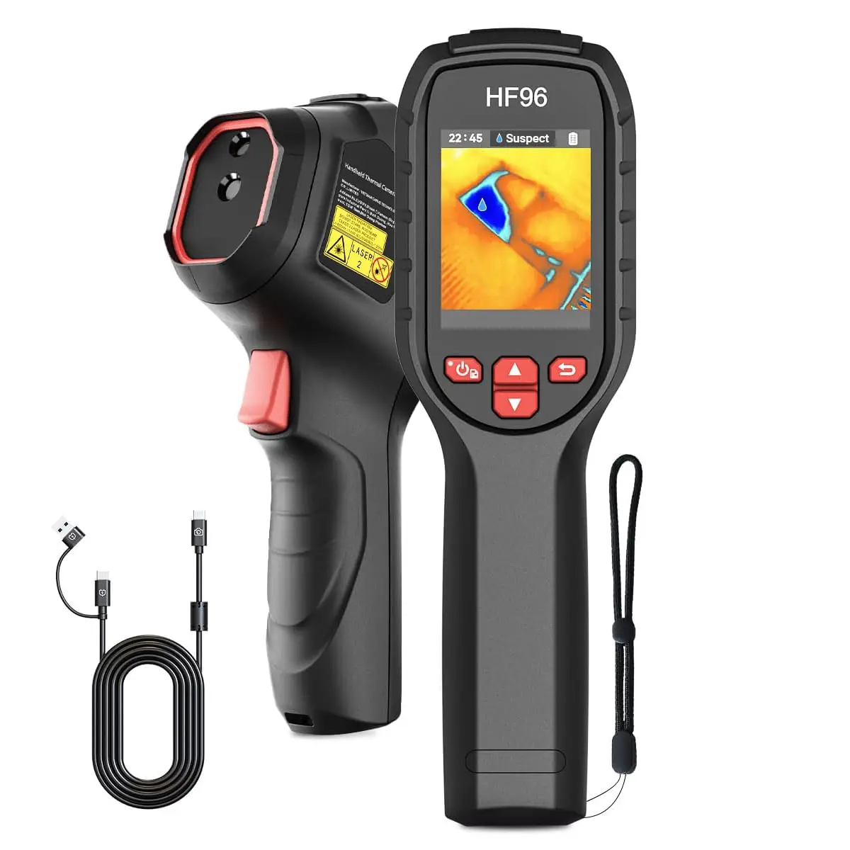 Handheld Infrared Thermal Imager Featuring AI Scene Identification, Laser Pointer, 240×200 Resolution, -4°F to 1022°F, 25Hz,
Handheld Infrared Thermal Imager Featuring AI Scene Identification, Laser Pointer, 240×200 Resolution, -4°F to 1022°F, 25Hz,