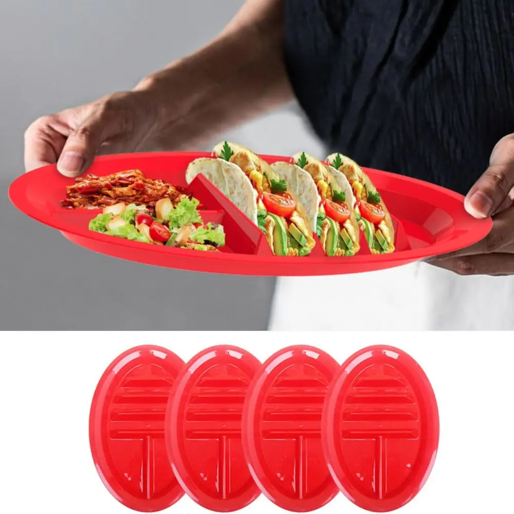2pcs Tableware Oval Taco Plate No Spill Rim Plastic Taco Serving Tray Household Divided Taco Holder Wedding Party
2pcs Tableware Oval Taco Plate No Spill Rim Plastic Taco Serving Tray Household Divided Taco Holder Wedding Party