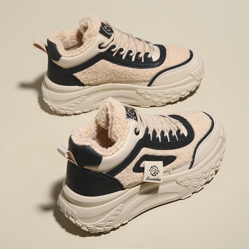 Brand High Top Vulcanized Shoes for Women Students Plarform Shoes Women Lace-up Casual Shoes 2024 Winter Female Warm Sneakers
Brand High Top Vulcanized Shoes for Women Students Plarform Shoes Women Lace-up Casual Shoes 2024 Winter Female Warm Sneakers