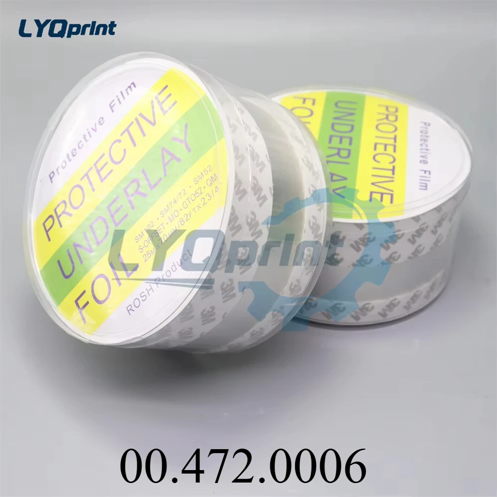 Best Quality MO Fountain Motor Protection Film Protective Underlay Foil 00.472.0006 SM52 SM74 SM102 Printing Machine
Best Quality MO Fountain Motor Protection Film Protective Underlay Foil 00.472.0006 SM52 SM74 SM102 Printing Machine