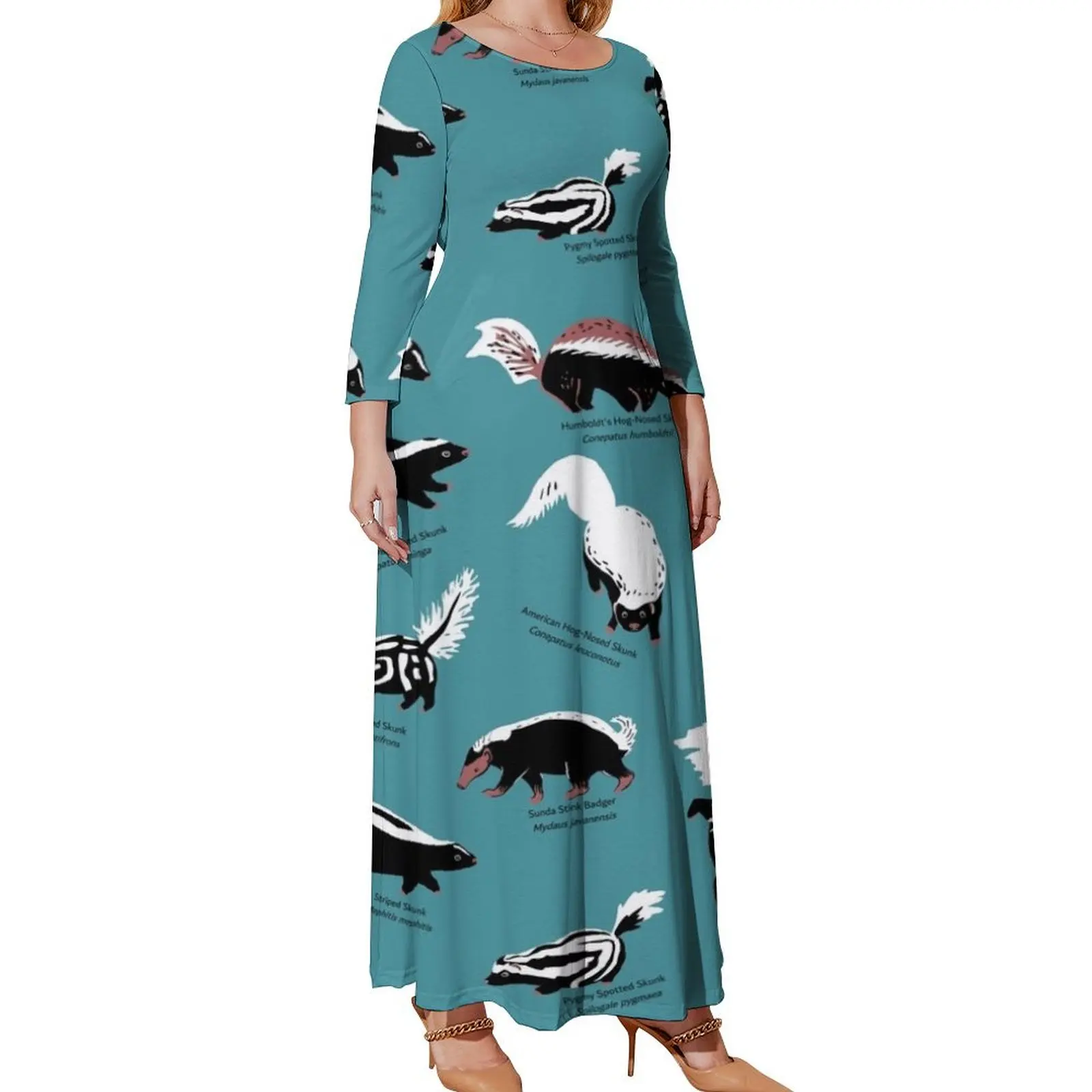 Skunks of the World: Species of Family Mephitidae Long Sleeved Dress Dresses gala prom dresses Woman clothing
Skunks of the World: Species of Family Mephitidae Long Sleeved Dress Dresses gala prom dresses Woman clothing