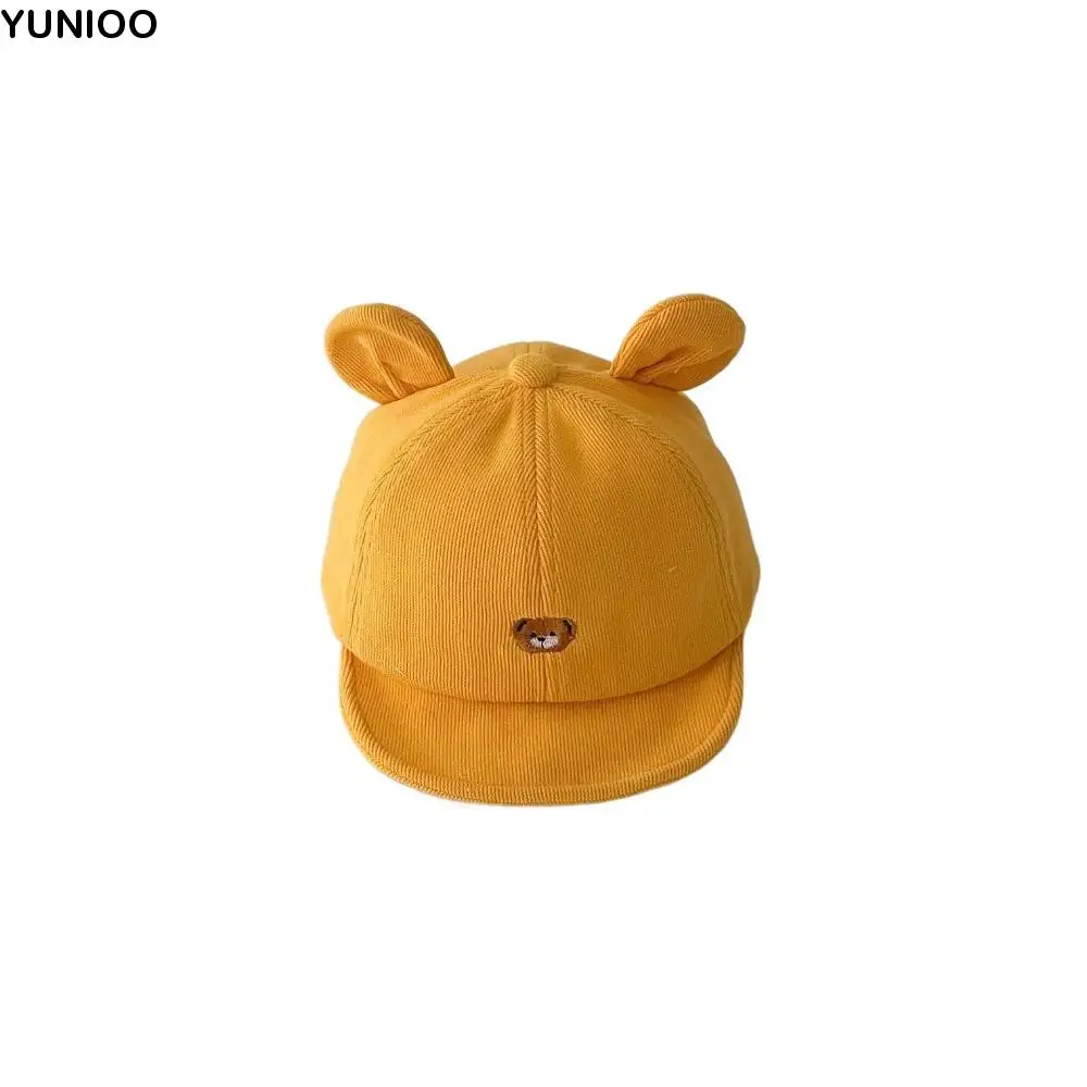 Warm Adjustable Kids Fisherman's Hat Bear Ear Embroidered Baby Visor Hat Solid Color Cartoon Infant Peaked Cap Girls
Warm Adjustable Kids Fisherman's Hat Bear Ear Embroidered Baby Visor Hat Solid Color Cartoon Infant Peaked Cap Girls
