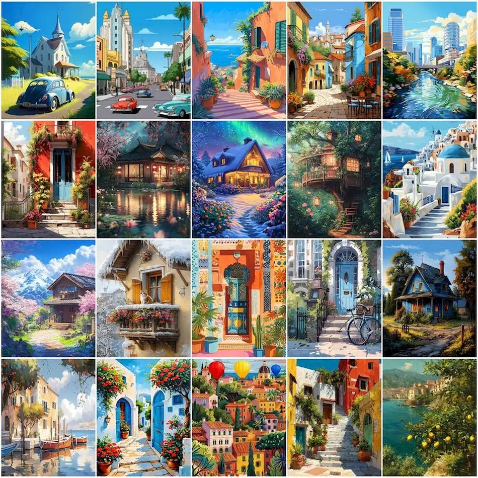 GATYZTORY Painting By Numbers On Canvas Coloring By Numbers house Landscape Diy Crafts Color Markers Picture Drawing By Numbers
GATYZTORY Painting By Numbers On Canvas Coloring By Numbers house Landscape Diy Crafts Color Markers Picture Drawing By Numbers