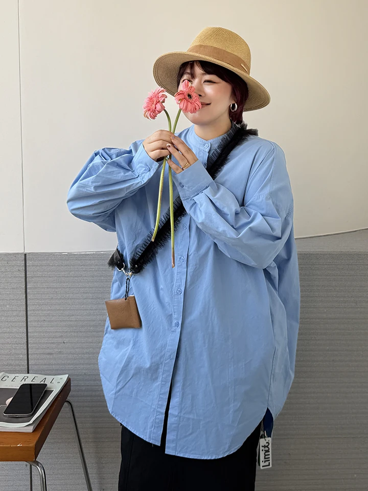 Mushroom Head Miss Spring New Style Casual Fashion Pure Color round Neck Mid-Length Shirt Korean Retro Versatile Loose Fit Co...
Mushroom Head Miss Spring New Style Casual Fashion Pure Color round Neck Mid-Length Shirt Korean Retro Versatile Loose Fit Co...