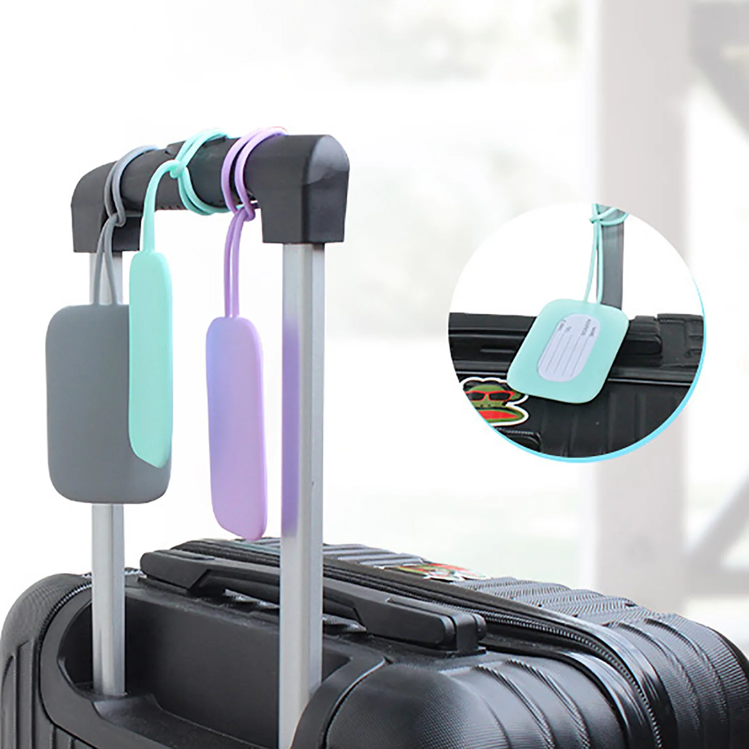 1 PC Silicone Luggage Tag With Strap Backpack Handbag Tag Label Name ID Tags Baggage Suitcase Identifiers Business Trip
1 PC Silicone Luggage Tag With Strap Backpack Handbag Tag Label Name ID Tags Baggage Suitcase Identifiers Business Trip