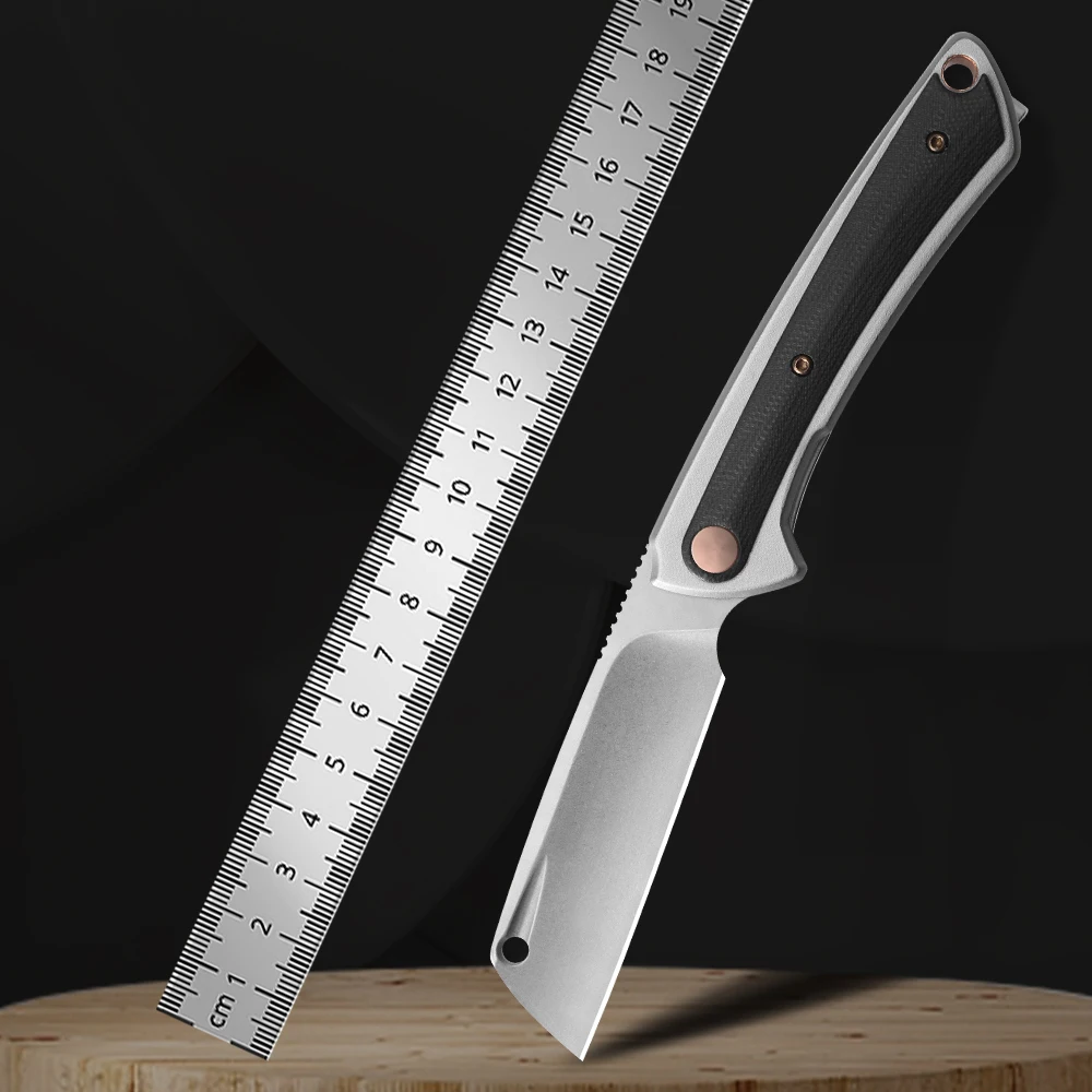 NINE THORN Folding Pocket Knife, Flipper EDC Knife, 2.83 Inch D2 Steel, Steel + G10 Handle, Outdoor Camping Tools
NINE THORN Folding Pocket Knife, Flipper EDC Knife, 2.83 Inch D2 Steel, Steel + G10 Handle, Outdoor Camping Tools