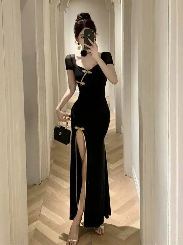 Sexy plus Size Qipao Dress High Waist Bodycon Skirt Long Sleeve Short Sleeve Breathable Comfortable Polyester Fiber Summer Dress
Sexy plus Size Qipao Dress High Waist Bodycon Skirt Long Sleeve Short Sleeve Breathable Comfortable Polyester Fiber Summer Dress