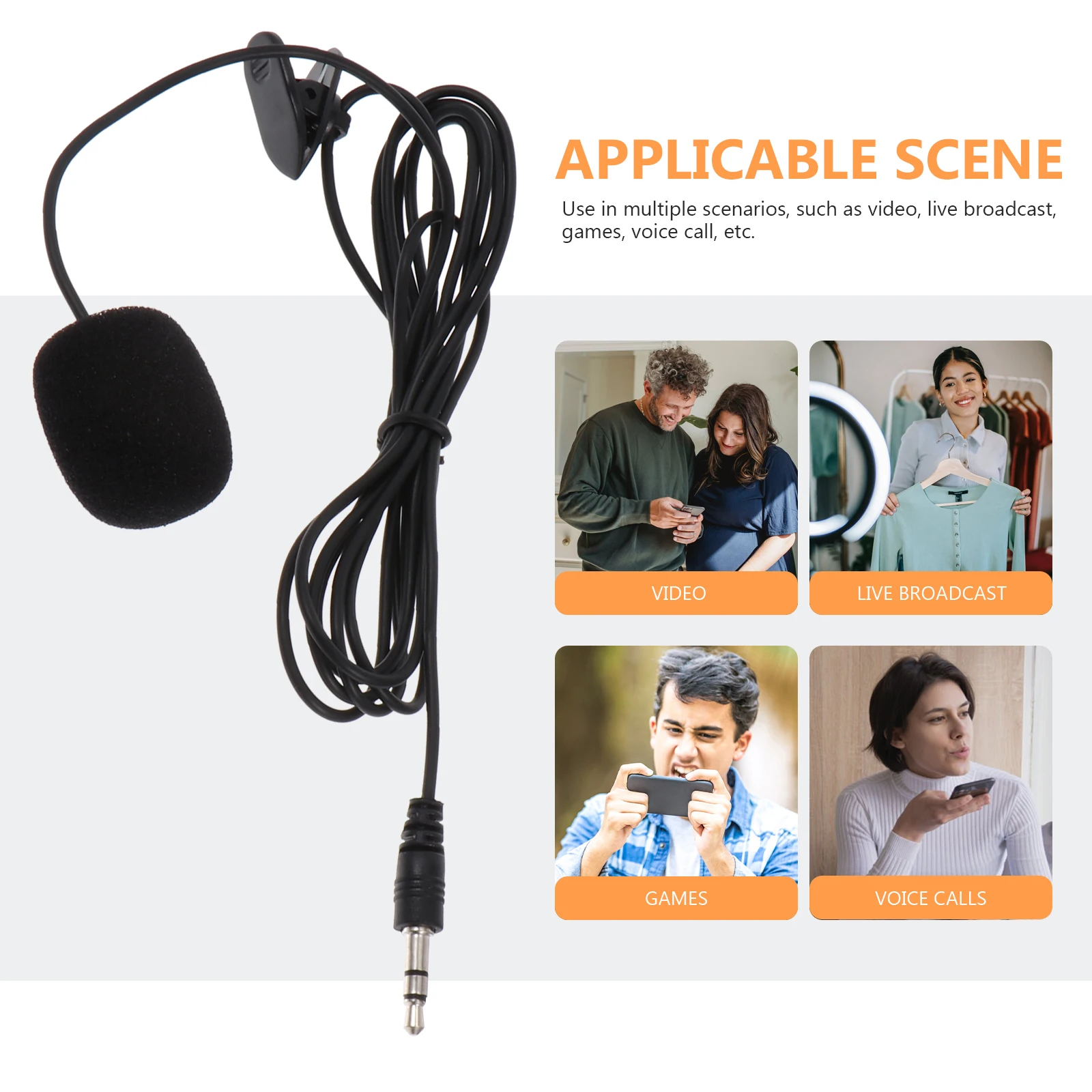 3pcs Lavalier Microphone Recording Clip Durable Laptop Portable PVC Material Sturdy Mic For Video Chat Streaming Conference
3pcs Lavalier Microphone Recording Clip Durable Laptop Portable PVC Material Sturdy Mic For Video Chat Streaming Conference