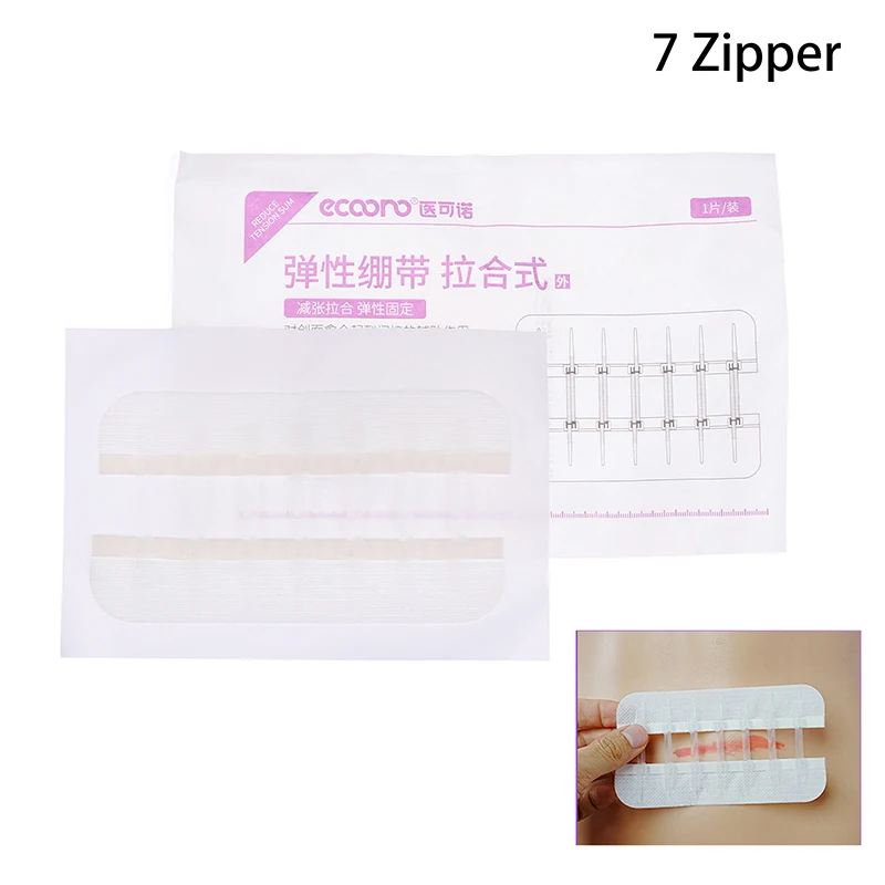 1 Sheet Fast Suture Zipper Band-Aid Zipper Tie Wound Closure Patch Hemostatic Patch Wound Outdoor Portable
1 Sheet Fast Suture Zipper Band-Aid Zipper Tie Wound Closure Patch Hemostatic Patch Wound Outdoor Portable