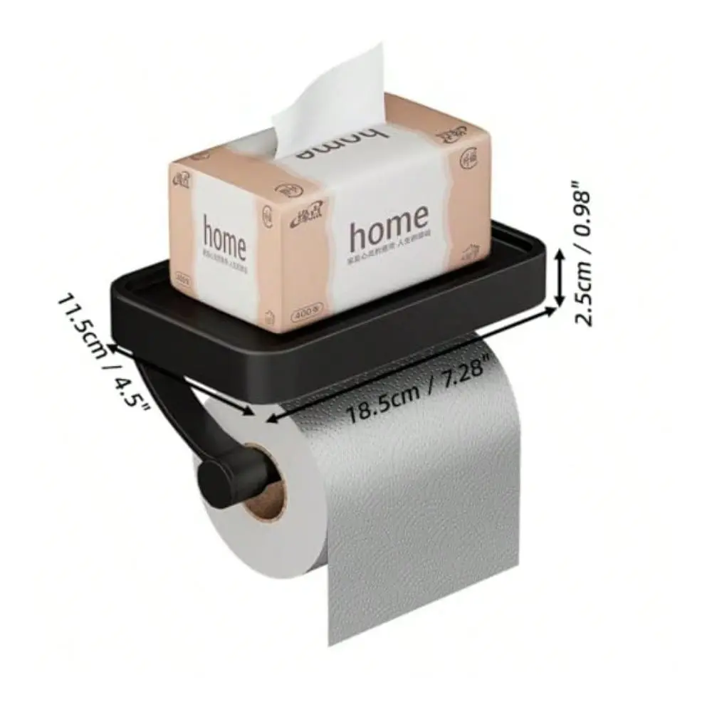 Toilet Paper Holder Wall Mount Black Paper Towel Holder With Shelf Rustproof And Multifunctional IndustrialGrade Stainless Stee
Toilet Paper Holder Wall Mount Black Paper Towel Holder With Shelf Rustproof And Multifunctional IndustrialGrade Stainless Stee