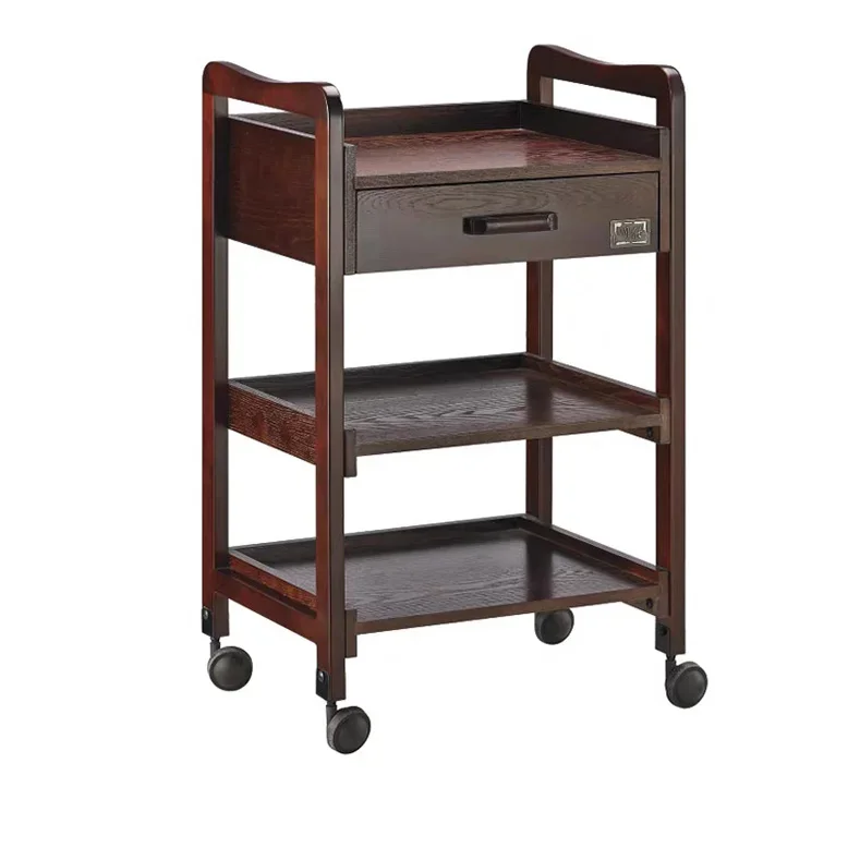 Natural Wood Wheeled Service Trolley for Barbershops Hair Salons Beauty Salons Factory Made Hot Sale
Natural Wood Wheeled Service Trolley for Barbershops Hair Salons Beauty Salons Factory Made Hot Sale