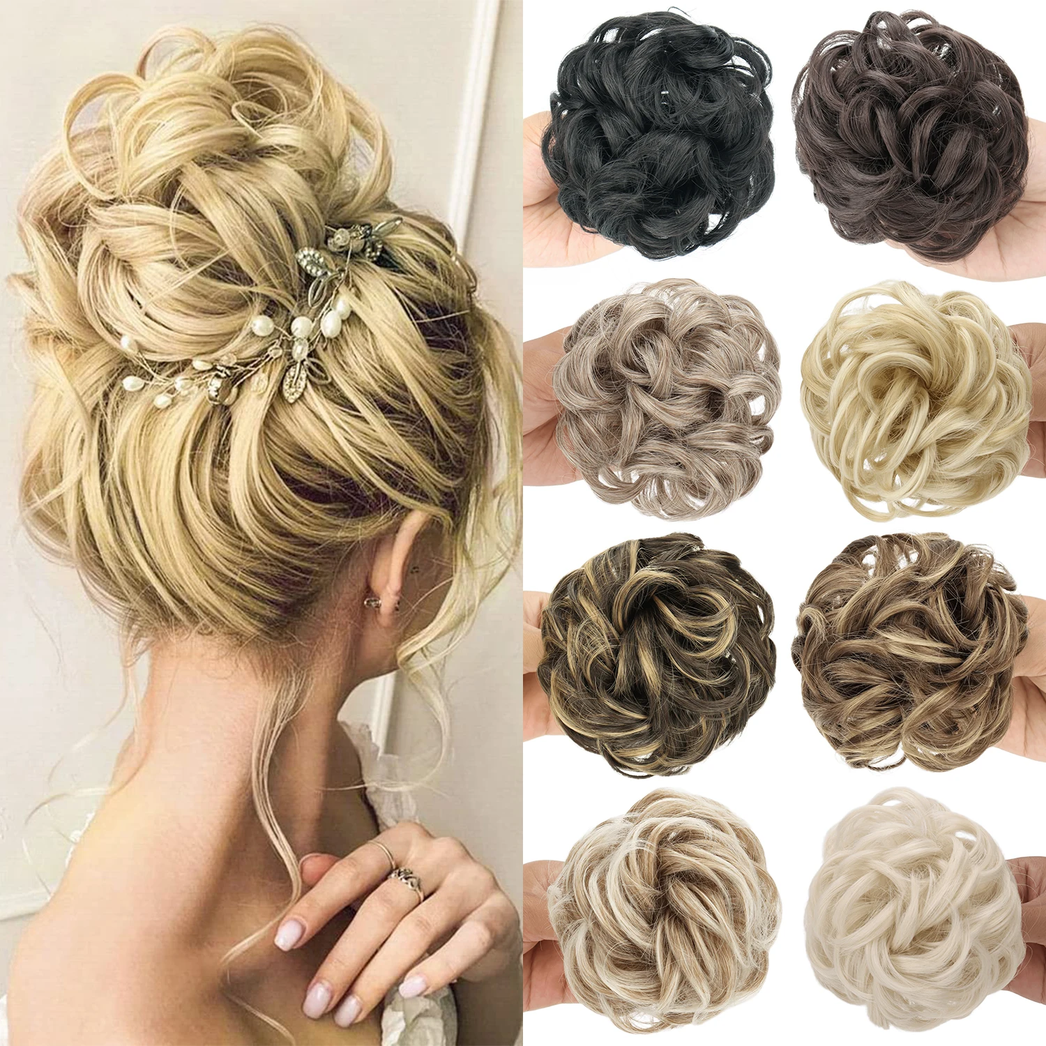 Synthetic 6Inch Claw Clip Wavy Curly Hair Bun Fluffy Messy Black Brown Heat Resistant Hair Bun For Women Daily Party
Synthetic 6Inch Claw Clip Wavy Curly Hair Bun Fluffy Messy Black Brown Heat Resistant Hair Bun For Women Daily Party