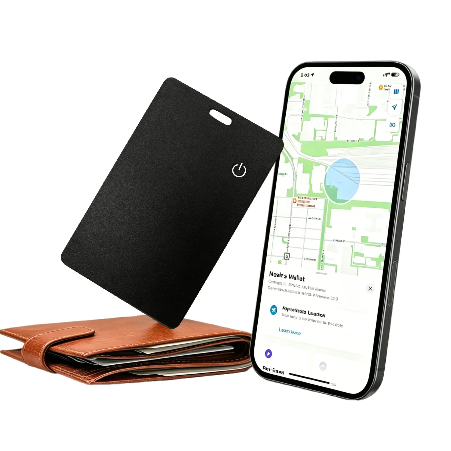 MFI Certified Wallet Tracking Card Works with Find My Rechargeable Tracker 0.07in Slim iPhone Item Finder for Purse
MFI Certified Wallet Tracking Card Works with Find My Rechargeable Tracker 0.07in Slim iPhone Item Finder for Purse