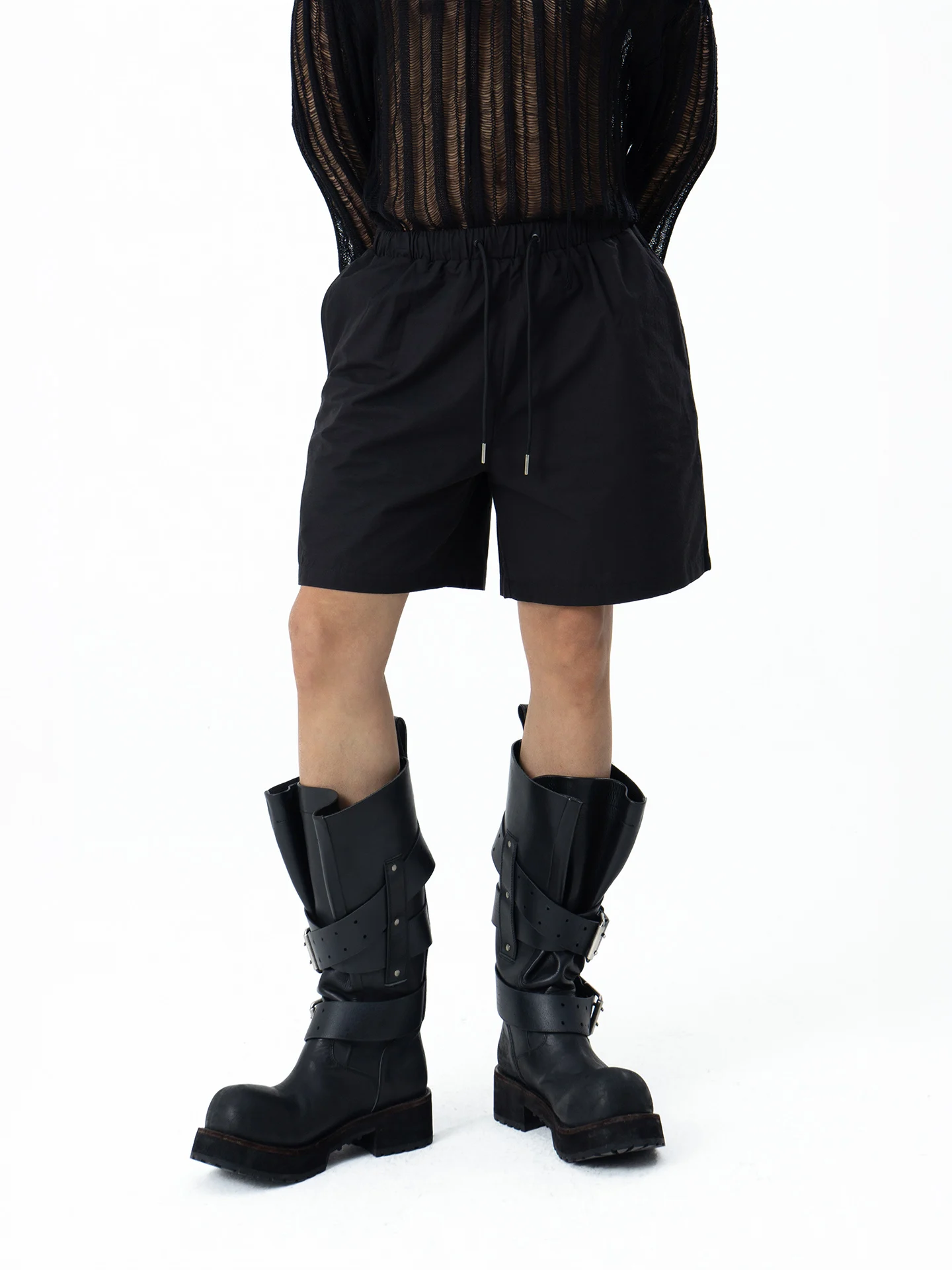 CLP Men's Elastic Waist Shorts Casual Sporty Black Grey Versatile Loose Fit Straight Leg Drawstring Trendy Citywalk Shorts
CLP Men's Elastic Waist Shorts Casual Sporty Black Grey Versatile Loose Fit Straight Leg Drawstring Trendy Citywalk Shorts