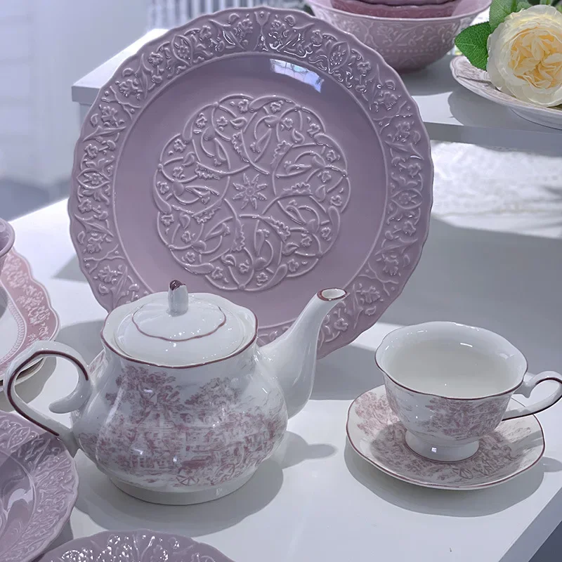 Purple Ceramic Plate European Modern Dinner Plate Creative Round Ins Style Dinner Plates Cake Dessert Dish Tableware
Purple Ceramic Plate European Modern Dinner Plate Creative Round Ins Style Dinner Plates Cake Dessert Dish Tableware