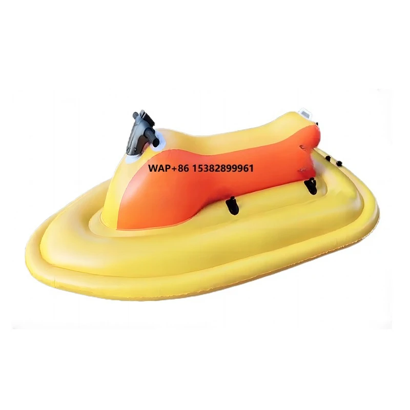 Remote Control Electric Motorized Inflatable Jet Ski Boat Water Floating Motor Boat with Electric Propeller Motor