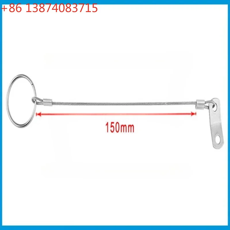 Stainless Steel Lanyard Cable, Safety Tether Wire, Loss Prevention, 1 Loop, Quick Release Ring, Rubber Coating, 316
Stainless Steel Lanyard Cable, Safety Tether Wire, Loss Prevention, 1 Loop, Quick Release Ring, Rubber Coating, 316