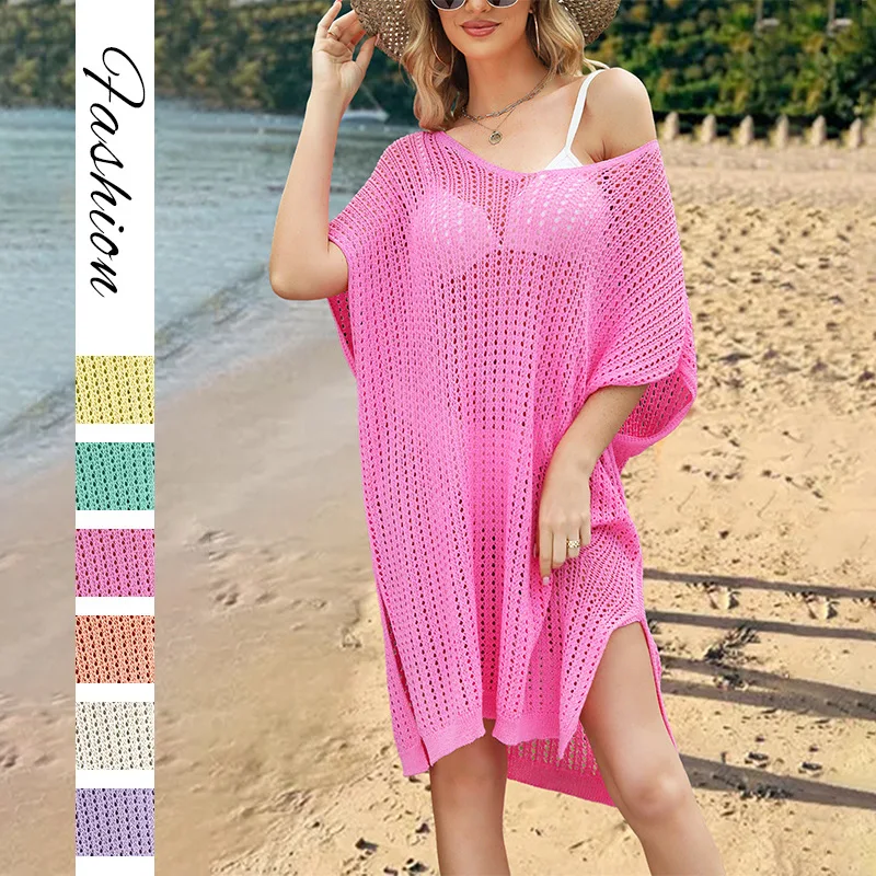 2026 Spring Summer New Swimming Pool Beach Hoodie Dress Solid Color Hollow Out Sexy Loose Fitting Women's Knitted Pullover
2026 Spring Summer New Swimming Pool Beach Hoodie Dress Solid Color Hollow Out Sexy Loose Fitting Women's Knitted Pullover