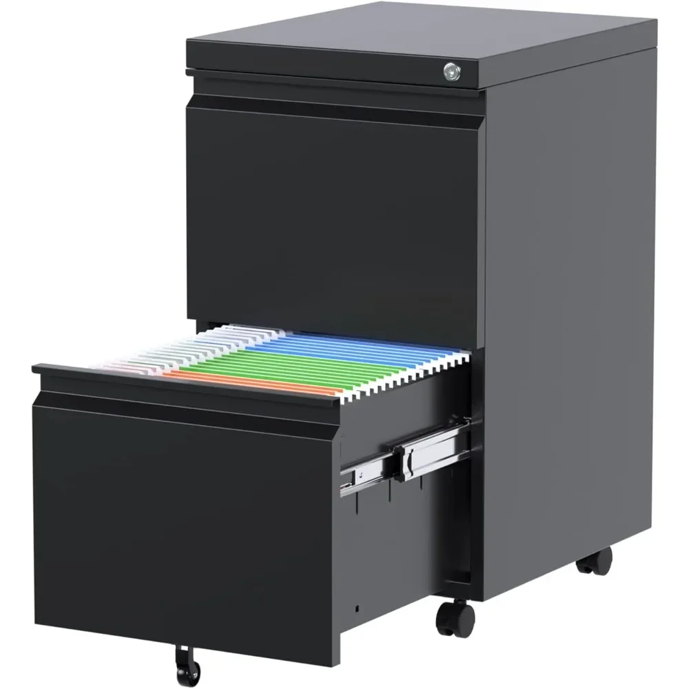 2 Drawer File Cabinet with Lock,Metal Filing Cabinet with Wheels for Home Office & Business Enterprise, Legal/Letter Size
2 Drawer File Cabinet with Lock,Metal Filing Cabinet with Wheels for Home Office & Business Enterprise, Legal/Letter Size