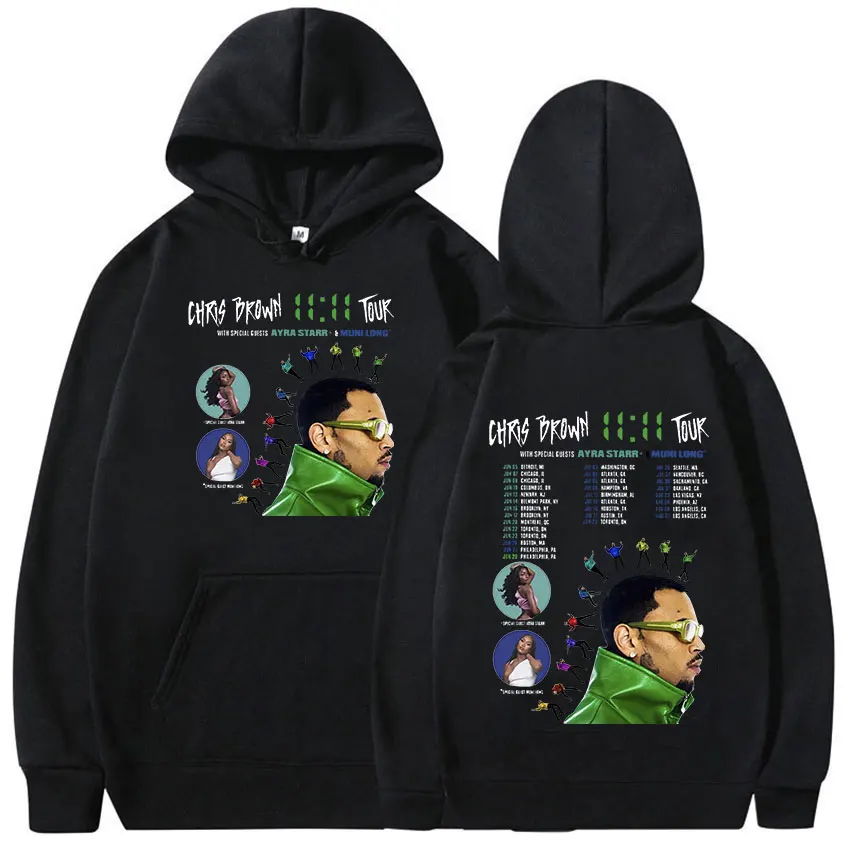 New 2024 Chris Brown 11:11 Tour Album Hoodie Men's Hip Hop Fashion Oversized Sweatshirt Unisex Retro Pullover Hoodies Streetwear
New 2024 Chris Brown 11:11 Tour Album Hoodie Men's Hip Hop Fashion Oversized Sweatshirt Unisex Retro Pullover Hoodies Streetwear