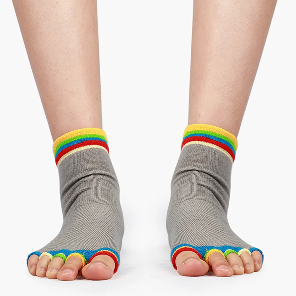 2Pair Anti-Slip Silicone Yoga Socks Non-Slip Sole Socks for Ballet Dance Pilates Fitness Sports Pink Dark Grey Comfortable
2Pair Anti-Slip Silicone Yoga Socks Non-Slip Sole Socks for Ballet Dance Pilates Fitness Sports Pink Dark Grey Comfortable