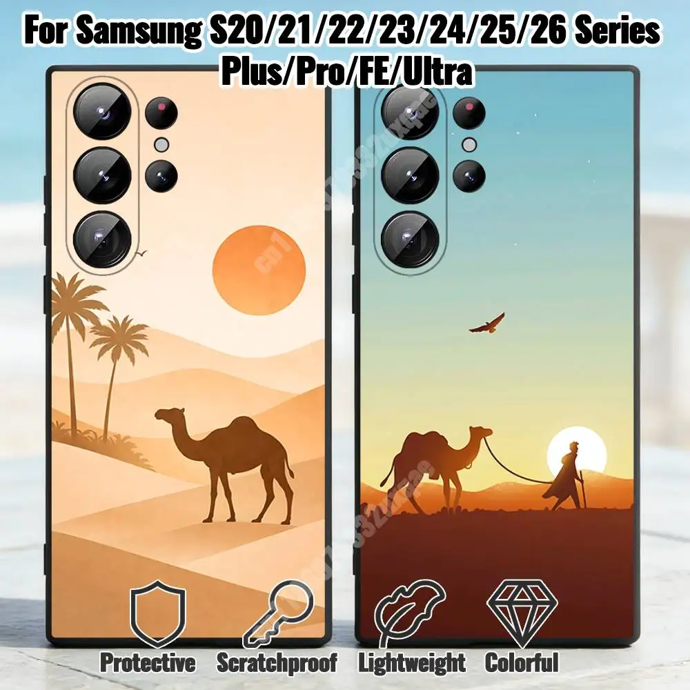 Boho Desert Camels Phone Case for Samsung Galaxy S30 26 25 S24 23 22 S21 20 Ultra Plus FE Lite Shockproof Silicone Cover
Boho Desert Camels Phone Case for Samsung Galaxy S30 26 25 S24 23 22 S21 20 Ultra Plus FE Lite Shockproof Silicone Cover