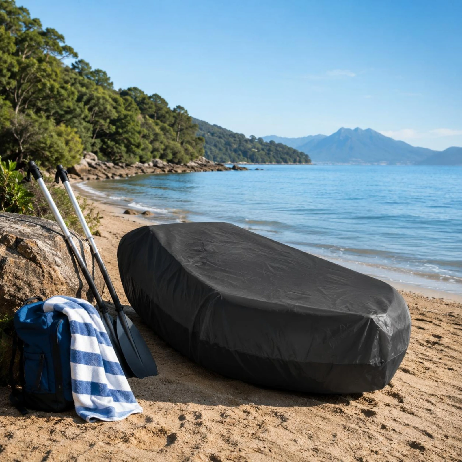Boat Cover Smooth Surface Fitted Kayak Protective Shell Watercraft Cover UV Resistant for Outdoor Protection
Boat Cover Smooth Surface Fitted Kayak Protective Shell Watercraft Cover UV Resistant for Outdoor Protection