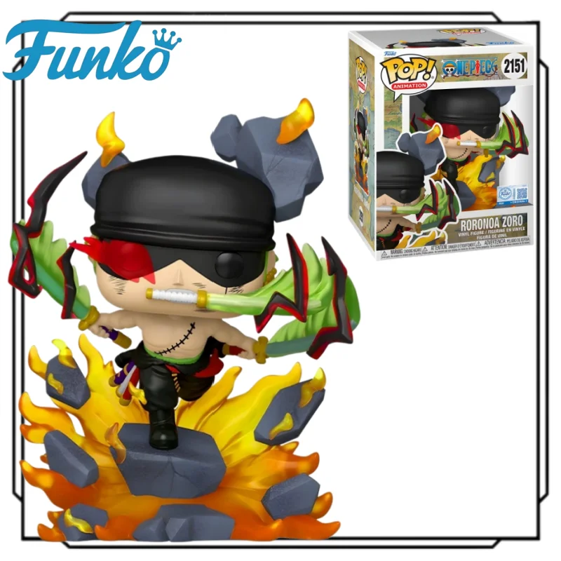 Genuine Funko Pop One Piece #2151 Special Edition Roronoa Zoro King of Hell Figure Anime Collectible Desktop Figurine Toy Gift
Genuine Funko Pop One Piece #2151 Special Edition Roronoa Zoro King of Hell Figure Anime Collectible Desktop Figurine Toy Gift
