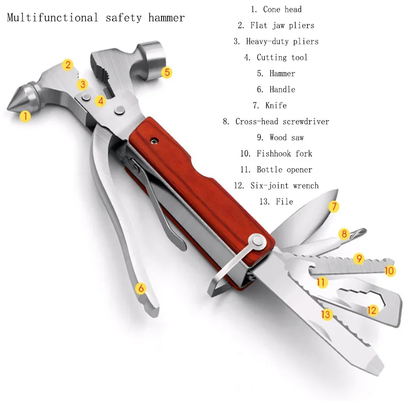 Car Safety Hammer Spring Loaded Escape Window Breaker Vehicle Self Defense Emergency Life Saving Hammer
Car Safety Hammer Spring Loaded Escape Window Breaker Vehicle Self Defense Emergency Life Saving Hammer
