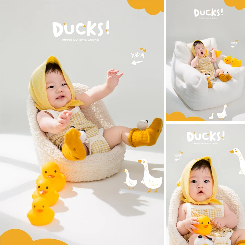 Childrens photography clothing small yellow duck baby hundred day photo weekly photo photography clothing theme props bebê
Childrens photography clothing small yellow duck baby hundred day photo weekly photo photography clothing theme props bebê