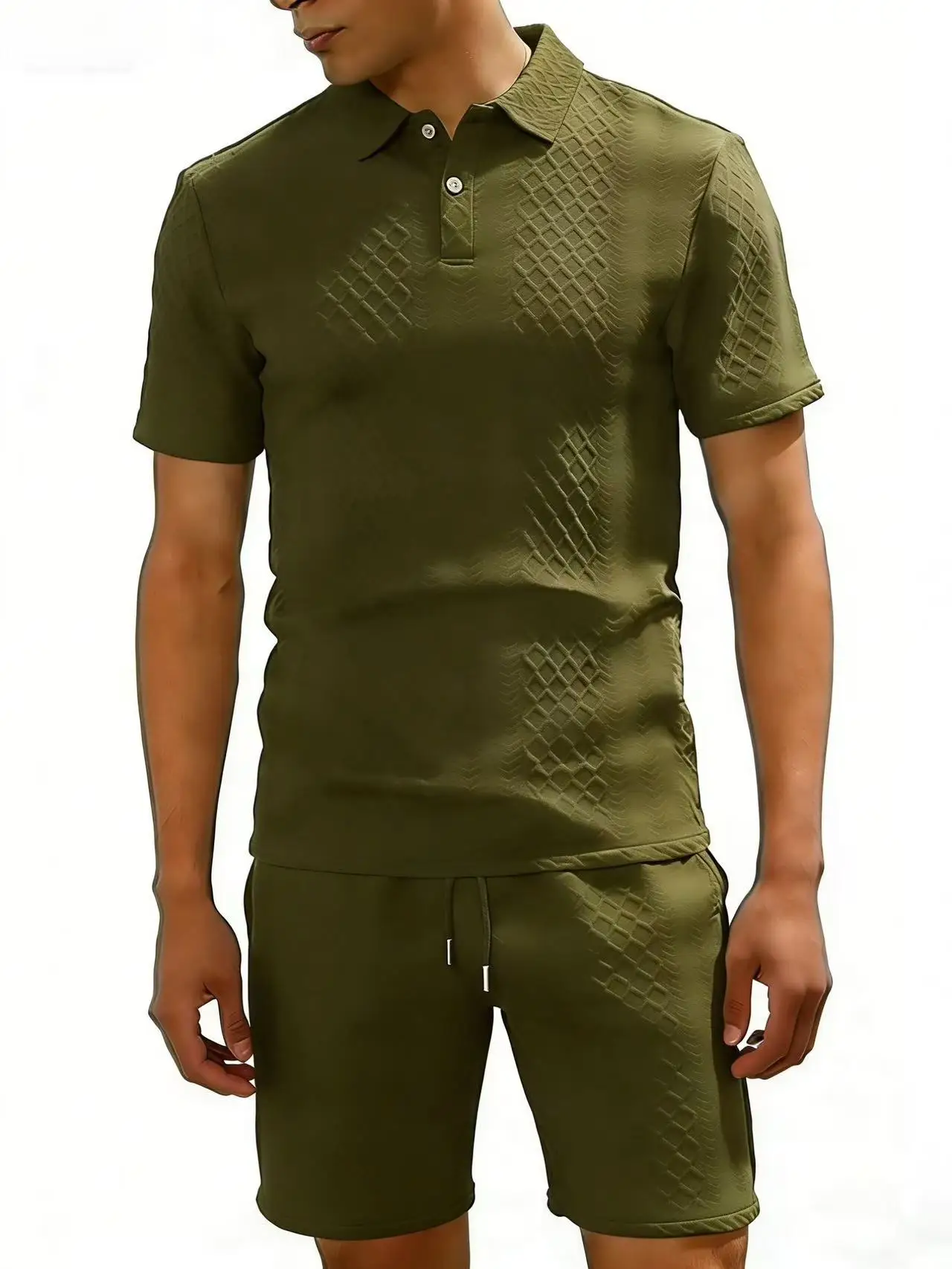 2026 summer new men's fashionable casual sports collar jacquard men's short sleeved shirt and shorts, jacquard texture set
2026 summer new men's fashionable casual sports collar jacquard men's short sleeved shirt and shorts, jacquard texture set