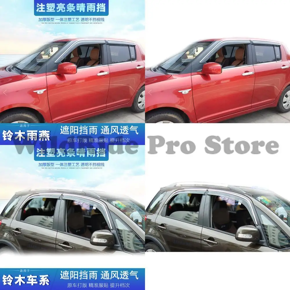 1 комплект автомобильного оконного козырька от дождя подходит для Suzuki Swift Celerio S Cross Liana Alto Kizashi Palette SX4, дефлектор лобового стекла
1 комплект автомобильного оконного козырька от дождя подходит для Suzuki Swift Celerio S Cross Liana Alto Kizashi Palette SX4, дефлектор лобового стекла