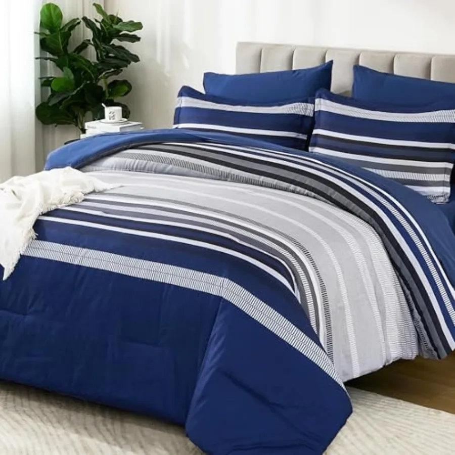 Comforter Set 7 Pieces Boho Bed in a Bag Size Soft Microfiber All Season Bedding Set with Comforter Sheets Pillowcases and Sham
Comforter Set 7 Pieces Boho Bed in a Bag Size Soft Microfiber All Season Bedding Set with Comforter Sheets Pillowcases and Sham
