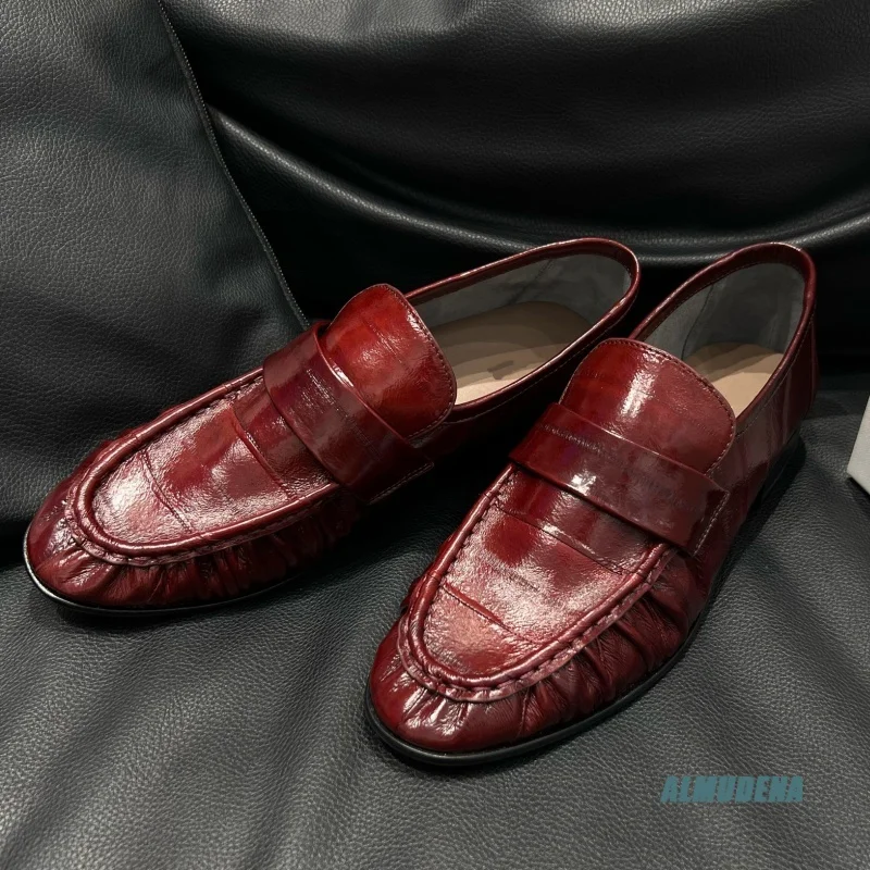 Retro Men's Red Leather Loafers Fashion Low Heel Casual Shoes Outdoor Spring Autumn Comfortable Slip-On Daily Office Shoes
Retro Men's Red Leather Loafers Fashion Low Heel Casual Shoes Outdoor Spring Autumn Comfortable Slip-On Daily Office Shoes