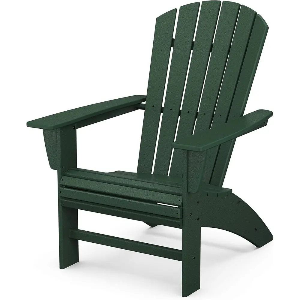 Nautical Curveback Adirondack Chair, HDPE Outdoor Patio urniture, ire Pit, Pool, Beach, Deck Chair, ade-Proo, Green
Nautical Curveback Adirondack Chair, HDPE Outdoor Patio urniture, ire Pit, Pool, Beach, Deck Chair, ade-Proo, Green