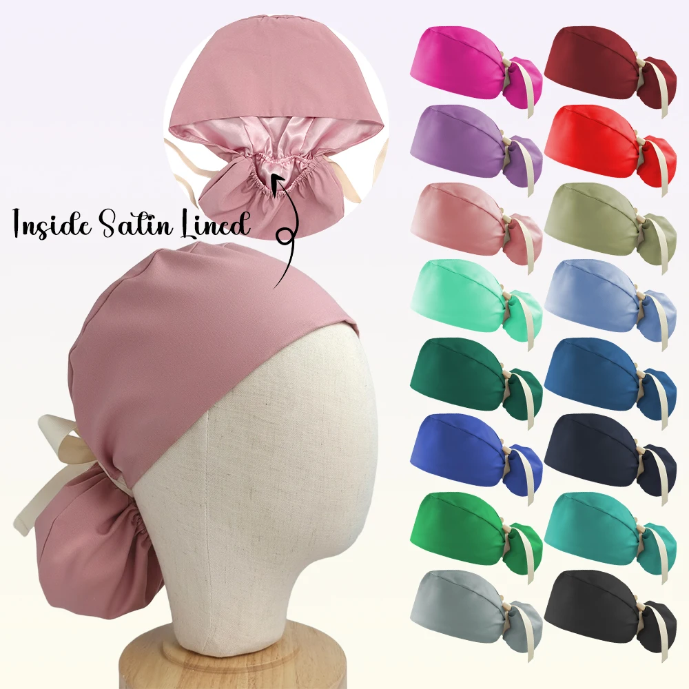 Розовые медицинские шапочки с отверстием для хвоста для женщин с длинными волосами, для салонов красоты, врачей, медсестер, стоматологов, хирургов, с атласной подкладкой
Розовые медицинские шапочки с отверстием для хвоста для женщин с длинными волосами, для салонов красоты, врачей, медсестер, стоматологов, хирургов, с атласной подкладкой