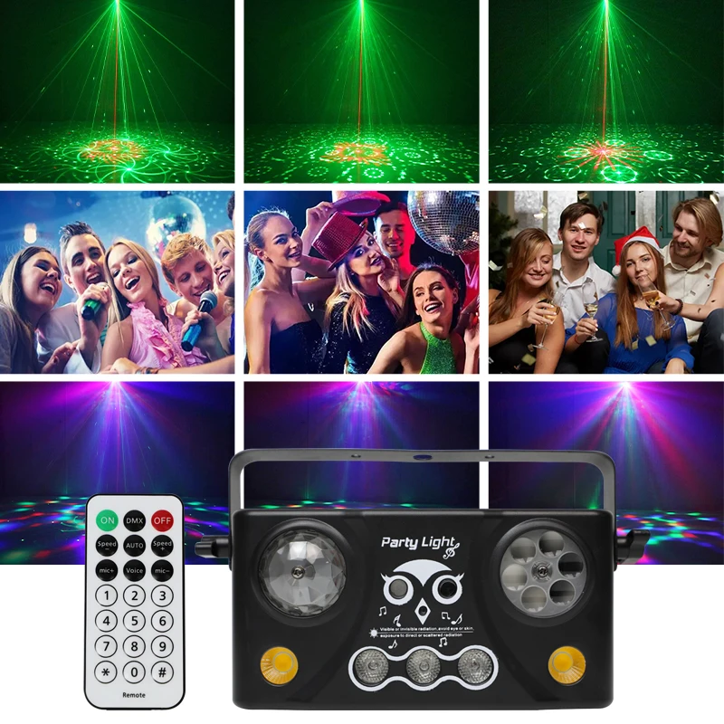 YSH 5 In 1 Beam Projector Dyeing LED Lntelligent Voice Sensing Laser Light Large Pattern Disco Ball Christmas Party Accessories
YSH 5 In 1 Beam Projector Dyeing LED Lntelligent Voice Sensing Laser Light Large Pattern Disco Ball Christmas Party Accessories