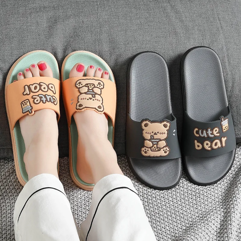 Summer Cartoon Bear Puppy Slippers Soft Sole Non Slip Indoor Home Bathroom Slides Lightweight Comfortable Casual Cloud Footwear
Summer Cartoon Bear Puppy Slippers Soft Sole Non Slip Indoor Home Bathroom Slides Lightweight Comfortable Casual Cloud Footwear