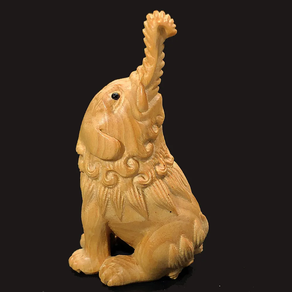 Y7293 - 2 " Hand Carved Japanese Boxwood Netsuke Carving Figurine - Auspicious Baku
Y7293 - 2 " Hand Carved Japanese Boxwood Netsuke Carving Figurine - Auspicious Baku