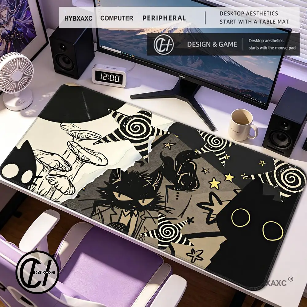 HYBXAXC Grunge Cat Mouse Pad Black Cat Collage Desk Mat with Vinyl Record, Mushrooms Stars Aesthetic Desk Decor for Gamers
HYBXAXC Grunge Cat Mouse Pad Black Cat Collage Desk Mat with Vinyl Record, Mushrooms Stars Aesthetic Desk Decor for Gamers