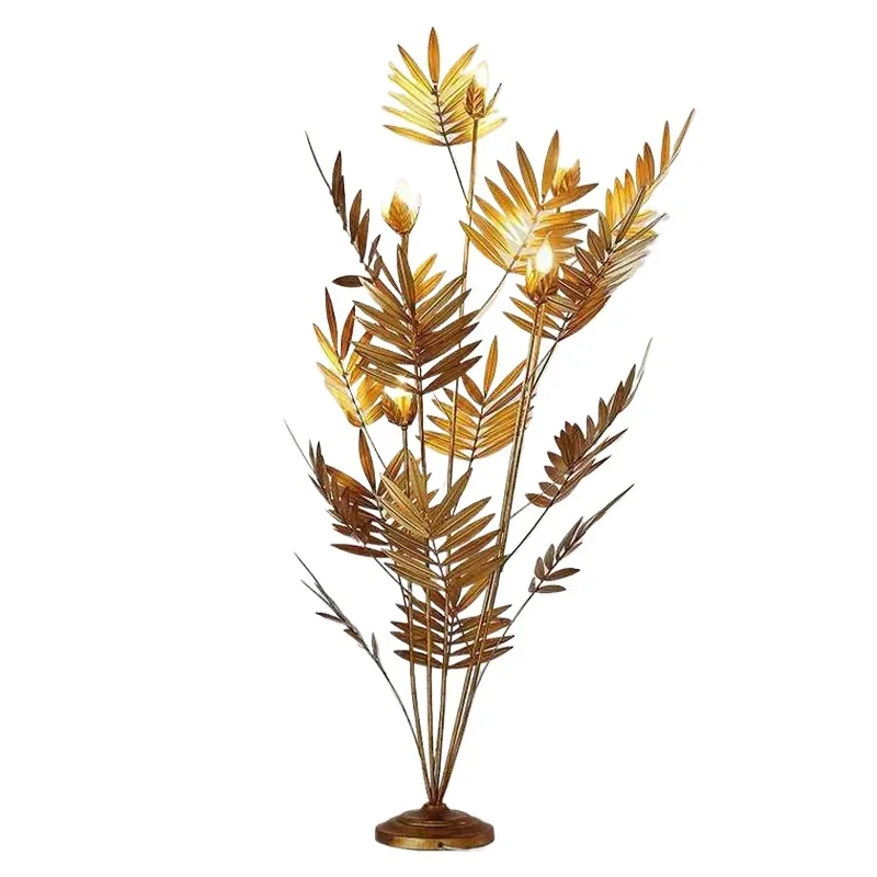 American fashion retro wrought iron plant floor lamp soft decoration designer villa model room hotel
American fashion retro wrought iron plant floor lamp soft decoration designer villa model room hotel