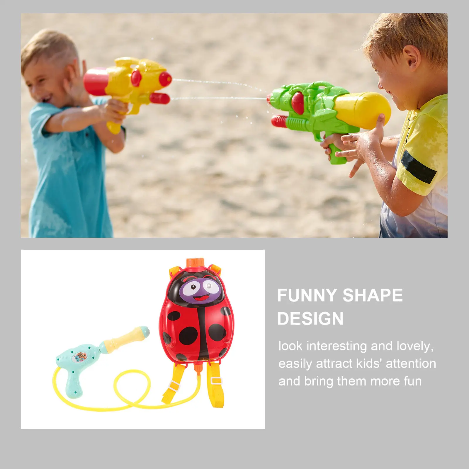 Water Backpack Ladybug Cartoon Water for Kids Boys Girls Outdoor Pool Summer Fun Pool Toys Beach Toy
Water Backpack Ladybug Cartoon Water for Kids Boys Girls Outdoor Pool Summer Fun Pool Toys Beach Toy
